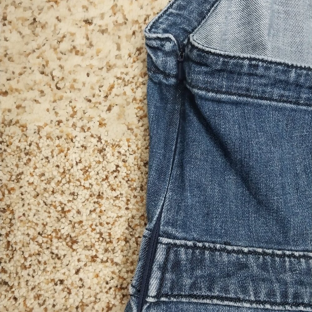 3627 Size S/M Upcycled Universal Thread Jean Jumper. - Picture 6 of 10